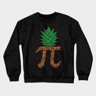 Happy Pi Day Mathematic Math Teacher Gifts Leopard Rainbow Crewneck Sweatshirt